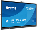 iiyama TE5513A-B1AG Dynamisch display Interactief flatpanel 138,7 cm (54,6") Wifi 450 cd/m² 4K Ultra HD Zwart Touchscreen Geïntegreerd Processor Android 18/7