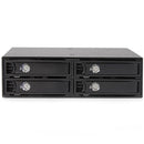 StarTech.com Backplane pour 4 disques durs SAS/SATA de 2,5" - Rack mobile 4x HDD / SSD avec échange à chaud
