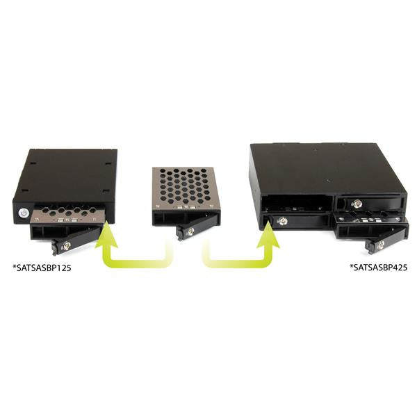 StarTech.com Backplane pour 4 disques durs SAS/SATA de 2,5" - Rack mobile 4x HDD / SSD avec échange à chaud