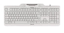 CHERRY KC 1000 SC clavier Universel USB AZERTY Belge Blanc