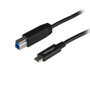 StarTech.com Câble USB-B vers USB-C de 1m, USB 10Gbps, Cordon de Données, USB 3.2 Gen 2, Câble de Transfert de Données USB-C