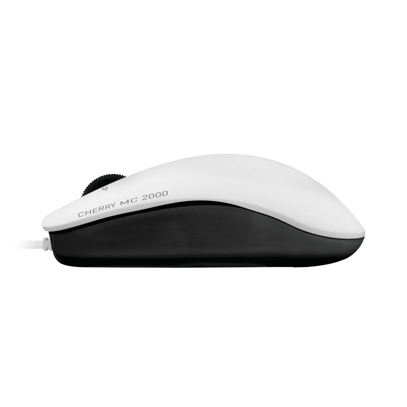 CHERRY MC 2000 Souris filaire, molette multi directionnelle, blanc grisé, USB