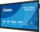 iiyama TE6515A-B1AG Dynamisch display Interactief flatpanel 163,8 cm (64,5") Wifi 550 cd/m² 4K Ultra HD Zwart Touchscreen Geïntegreerde Android-processor