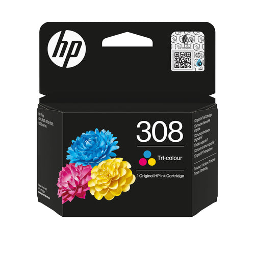 HP 308 Cartouche d’encre authentique Trois couleurs