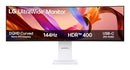 LG 49U950A-W.AEU écran plat de PC 124,5 cm (49") 5120 x 1440 pixels Dual QHD LED Noir, Blanc