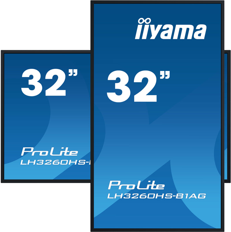 iiyama LH3260HS-B1AG 80 cm (31,5") Digitaal A-kaart Dynamisch display LED Wifi 500 cd/m² Full HD Zwart Geïntegreerde Android 11-processor 24/7