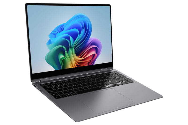 Samsung Book5 Pro360 16" W11 Pro U7 32GB 1TBGray Copilot+ PC Intel Core Ultra 7 256V Ordinateur portable 40,6 cm (16") Écran tactile WQXGA+ 32 Go LPDDR5x-SDRAM 1 To SSD Wi-Fi 7 (802.11be) Windows 11 Pro Belge Gris