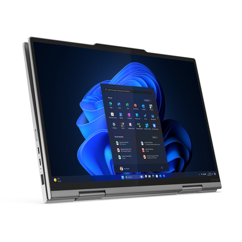 Lenovo ThinkPad X1 2-in-1 Gen 10 Aura Edition Copilot+ PC Intel Core Ultra 7 258V Hybride (2-en-1) 35,6 cm (14") Écran tactile 2.8K 32 Go LPDDR5x-SDRAM 1 To SSD Wi-Fi 7 (802.11be) Windows 11 Pro Belge Gris