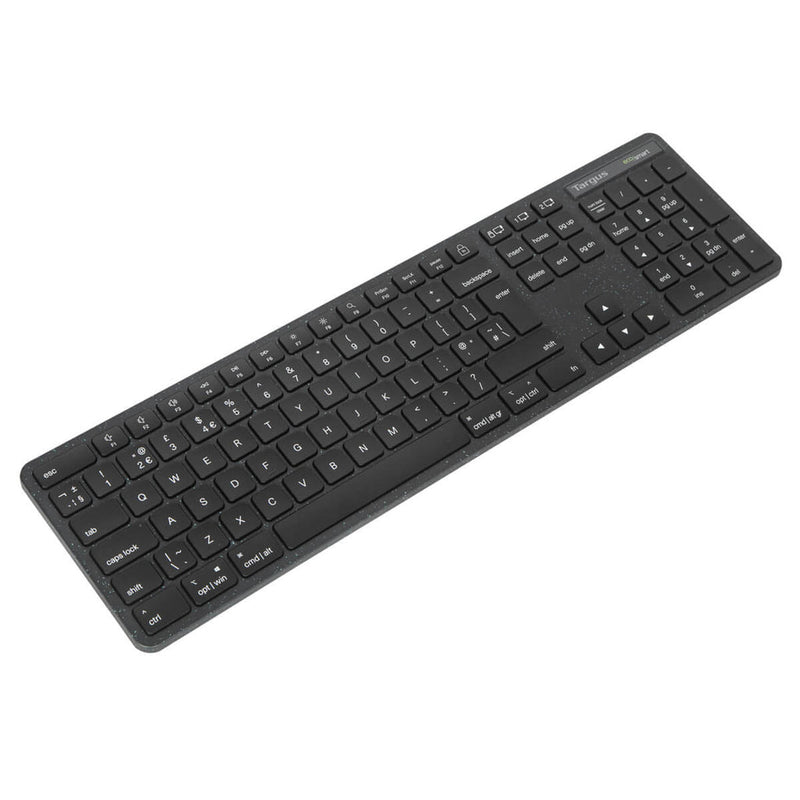 Targus EcoSmart AKB873NO clavier Universel RF sans fil + Bluetooth QWERTY Nordique Noir