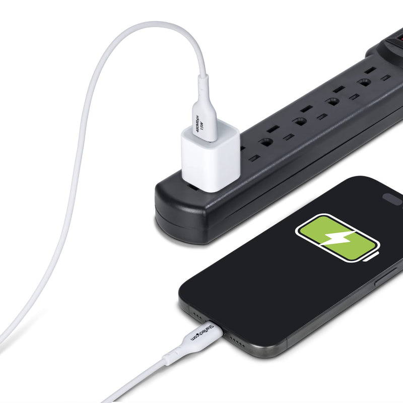 StarTech.com Câble de Charge USB-A vers USB-C de 3m, Charge et Synchronisation, 3A, USB 2.0, Gaine TPE - Cordon de Charge USB Blanc