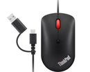 Lenovo 4Y51D20850 souris Bureau Ambidextre USB Type-C Optique 2400 DPI