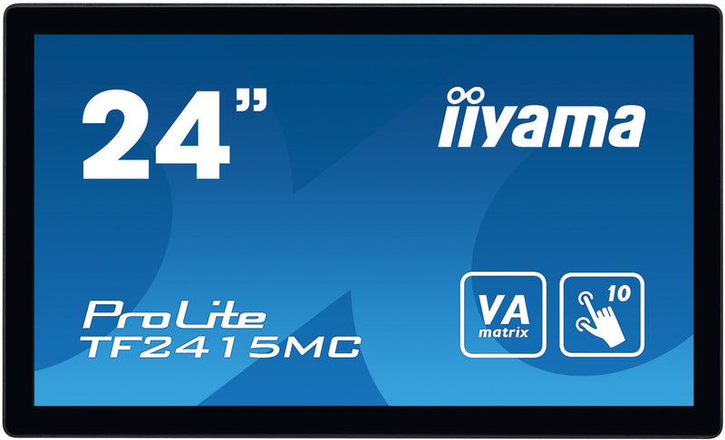 iiyama ProLite TF2415MC-B2 23,8" (60,5 cm) PC-flatpanelmonitor, 1920 x 1080 pixels Full HD LED-touchscreen, geschikt voor meerdere gebruikers, zwart
