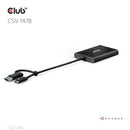 CLUB3D CSV-1478 répartiteur vidéo USB Type-C 2x DisplayPort
