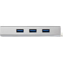 StarTech.com Hub USB à 3 Ports avec Ethernet, USB-A, Gigabit Ethernet/GbE, USB 5Gbps, Design Robuste, Alimentation par Bus, Hub USB 3.0 Portable pour Ordinateur Portable