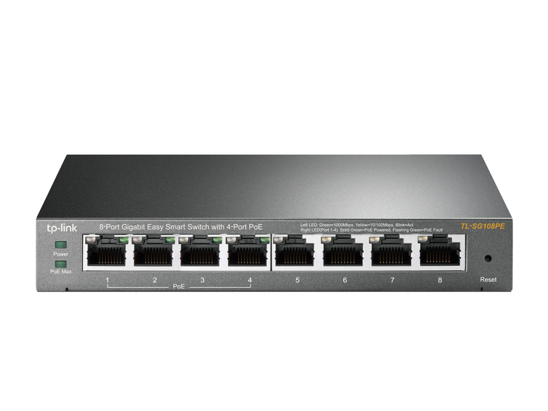 TL-SG108PE Gigabit PoE Smart Switch