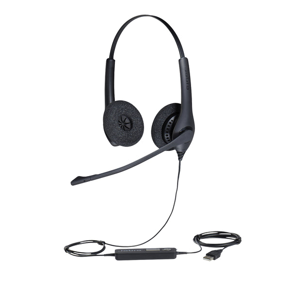 Jabra Biz 1500 Casque Avec fil Arceau Bureau/Centre d'appels USB Type-A Bluetooth Noir