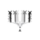 StarTech.com Support de bureau pour 2 écrans avec bras articulés - Multidirectionnel - Empilable - Installation sans outil