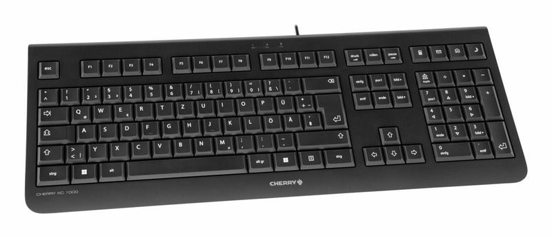 CHERRY KC 1000 clavier Universel USB AZERTY Belge Noir