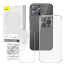 Set van transparant hoesje en gehard glas Baseus Corning voor iPhone 12 Pro Max