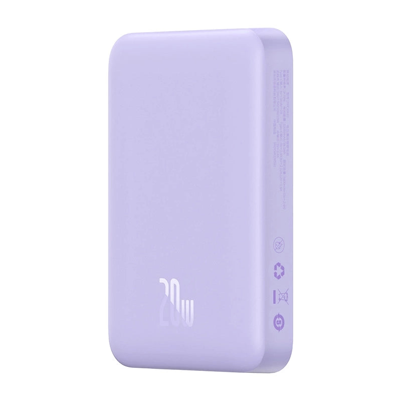 Powerbank Baseus Magnetic Mini 10000mAh, USB-C 20W MagSafe (purple)