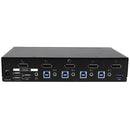 StarTech.com Switch KVM USB DisplayPort à 4 ports avec hub USB 3.0 intégré - 4K 30 Hz