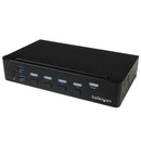 StarTech.com Switch KVM USB DisplayPort à 4 ports avec hub USB 3.0 intégré - 4K 30 Hz