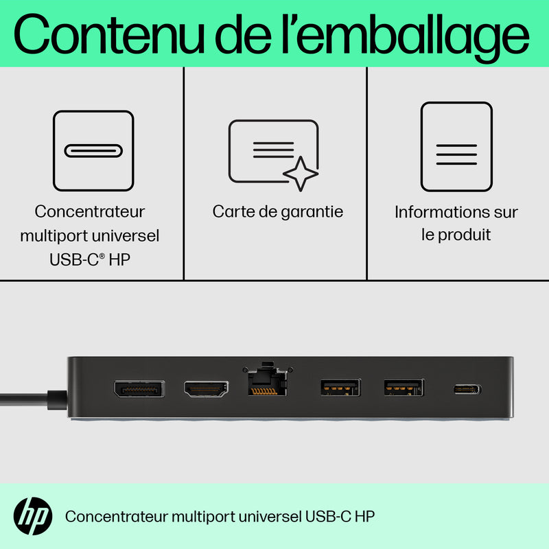 HP Concentrateur multiport USB-C universel