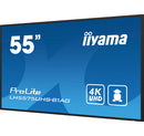 iiyama LH5575UHS-B1AG Digital Signage Display, 54,6" (138,7 cm) LCD-scherm, wifi, 500 cd/m², 4K Ultra HD, zwart, ingebouwde Android 11-processor, 24/7