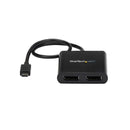 StarTech.com Adaptateur USB-C vers Double DisplayPort 1.2, Hub USB-C Multi-Moniteur MST, Double écran 4K 30Hz/1080p 60Hz DP Extender/Splitter pour Ordinateur Portable, Câble Intégré Extra-Long - Windows Uniquement