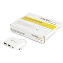 StarTech.com Adaptateur multiport USB-C vers HDMI 4K avec USB Power Delivery et port USB-A - Blanc