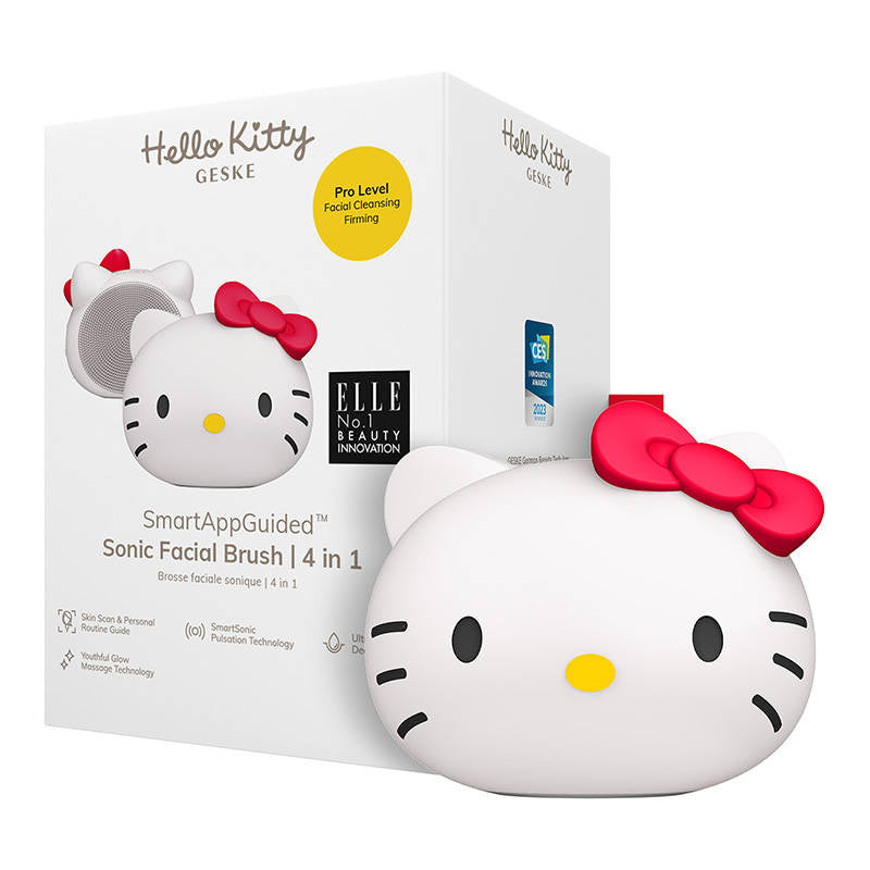 Gezichtsreiniging Sonic Brush 4in1 Geske Met APP (Hello Kitty starlight)