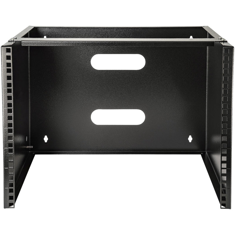 StarTech.com Support Mural pour Baie de Brassage 8U - Profondeur de 13,75" - Rack pour Panneau de Brassage 19" pour Équipement Réseau Peu Profond - Capacité de 36kg