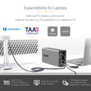 StarTech.com Boîtier PCIe Thunderbolt 3, Châssis d'Extension PCIe TB3 avec 2 Emplacements PCI Express Pour PC Portables/de Bureau/Tout-en-un, Sortie 8K/4K via les Ports TB3/DP 1.4, Boîtier Externe Slots PCIe x2