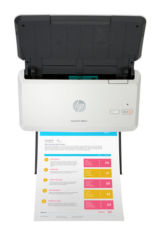 HP ScanJet Pro 2000 s2 Scanner à défilement A4, jusqu’à 35 ppm/70 ipm, 600 x 600 DPI
