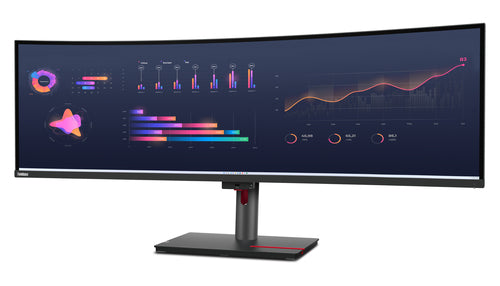 Lenovo ThinkVision P49w-30 LED display 124.5 cm (49") 5120 x 1440 pixels DQHD Black