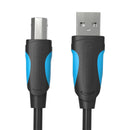Printerkabel USB 2.0 A naar USB-B Ventie VAS-A16-B200 2m Zwart