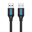 USB 3.0 kabel Ventie CONBH 2A 2m Zwart PVC