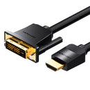 HDMI naar DVI-kabel (24+1) Vention ABFBF 1m, 4K 60Hz/ 1080P 60Hz (zwart)