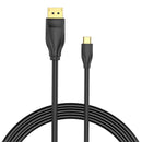 USB-C to DisplayPort 1.4 Cable Vention CGYBG, 1.5m, 8K 60Hz/4K 120Hz (black)