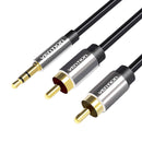 Audio Cable 3.5mm to 2x RCA Vention BCFBI 3m Black