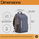 HP Sac à dos pour ordinateur portable 15,6 pouces Travel 18 litres (bleu nuit)