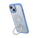 Torras telefoonhoesje Ostand Matte voor iPhone 15 (marineblauw)