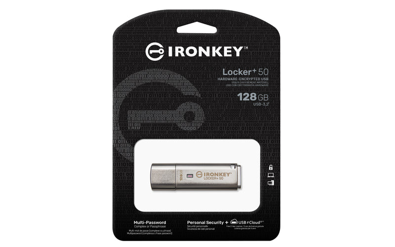Kingston Technology IronKey 128 Go IKLP50 AES USB, w/256bit Encryption