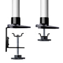 StarTech.com Desktop Monitor Mount for 27" 16:9 or 30" 21:9 Ultrawide Monitors, VESA 75x75/100x100, Tool-Free Adjustable Articulating Arm, C-Clamp/Cable Grommet, Spring-Assisted Monitor Arm