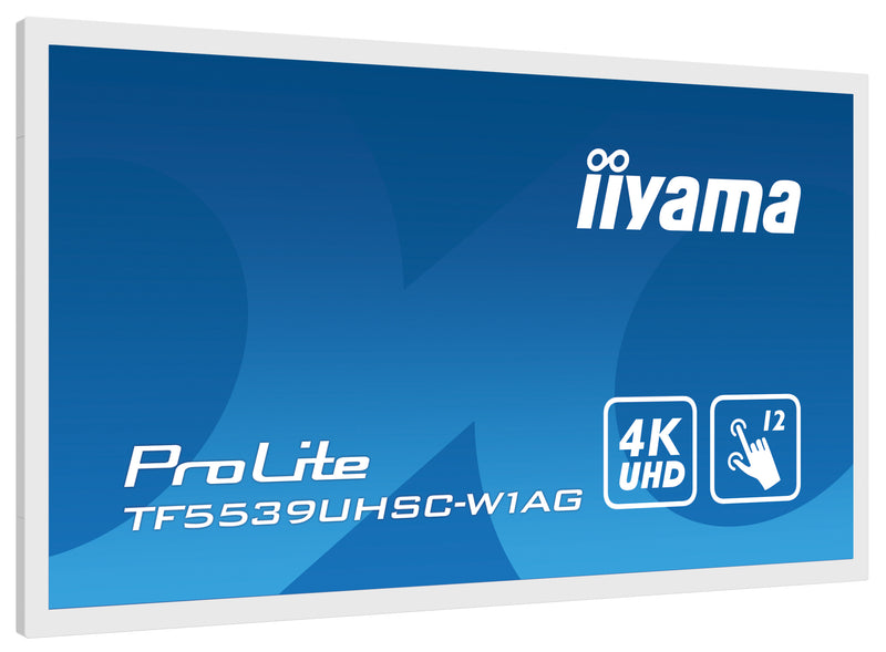 iiyama ProLite TF5539UHSC-W1AG 139,7 cm (55") 3840 x 2160 pixels 4K Ultra HD LED touchscreen pc-monitor, multi-user, wit