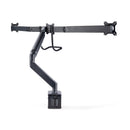 StarTech.com 3 x 27" Monitor Desk Mount, VESA 75x75/100x100, Tool-Free Adjustable Articulating Arm, C-Clamp/Cable Grommet, 27-inch Monitor Mount, Spring-Assisted Monitor Arm