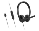 Lenovo 4XD1P83425 casque Avec fil Arceau Appels/Musique USB Type-A Noir