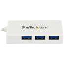 StarTech.com Hub USB-C à 4 Ports avec 1x USB-C & 3x USB-A SuperSpeed - Alimenté par Bus - Hub USB 3.0 Portable - USB 3.2 Gen 1 (5Gbps) Type-C - Blanc