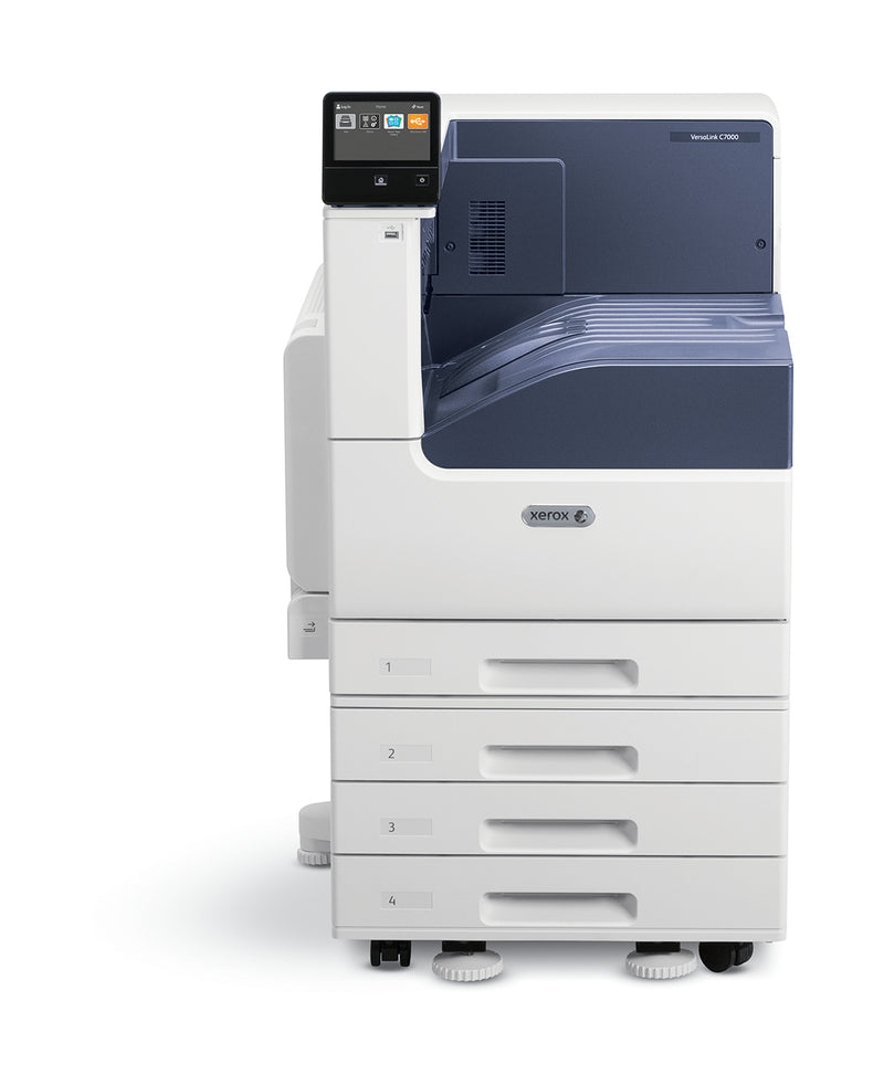 Xerox VersaLink C7000 A3 Duplex Printer, 35/35 ppm, Adobe PS3, PCL5e/6 Driver, 2 laden, 620 vellen totaal