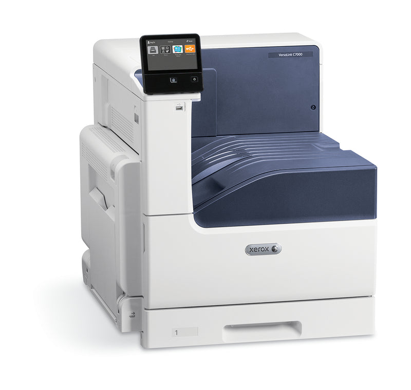 Xerox VersaLink C7000 A3 Duplex Printer, 35/35 ppm, Adobe PS3, PCL5e/6 Driver, 2 laden, 620 vellen totaal
